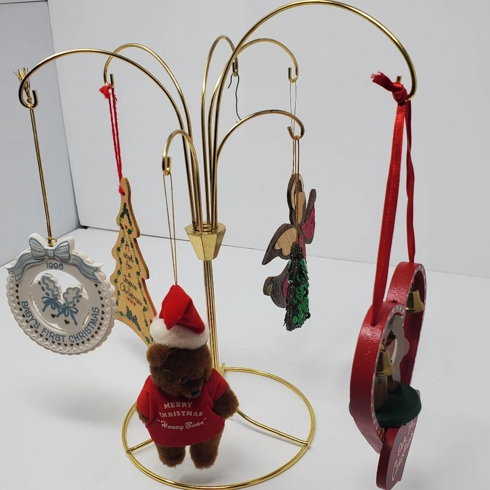 Vintage 90s set of 6 Pc lot of Christmas / Xmas tree ornaments Babys Fir…